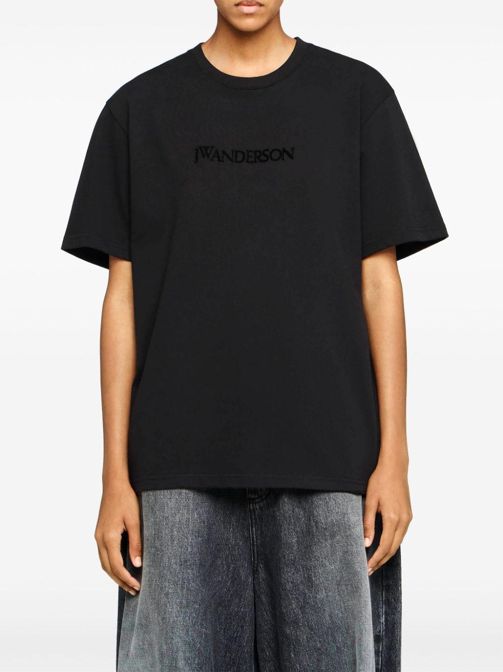 JW Anderson logo-embroidered T-shirt Women