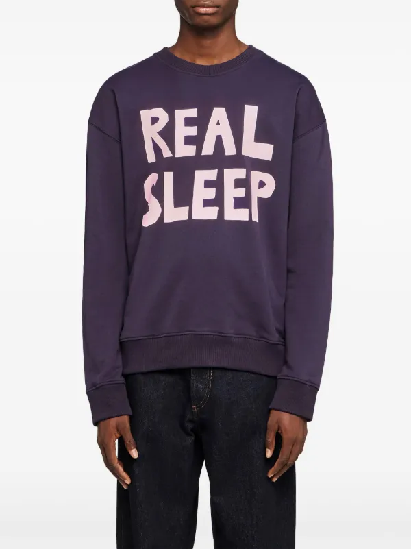 JW ANDERSON リアルスリーププリントスウェットシャツ JW Anderson Real Sleep スウェットシャツ | ブルー | FARFETCH JP
