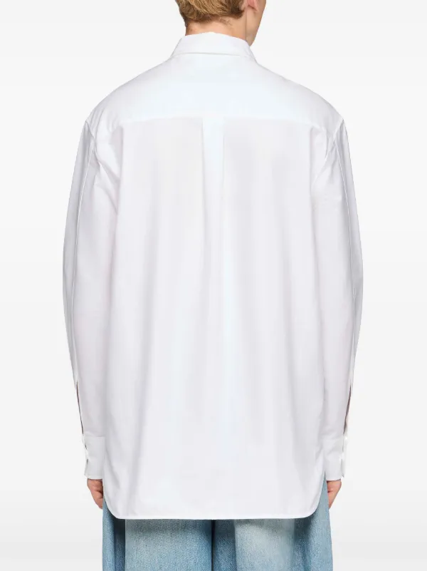 JW Anderson オックスフォード シャツ | ホワイト | FARFETCH JP