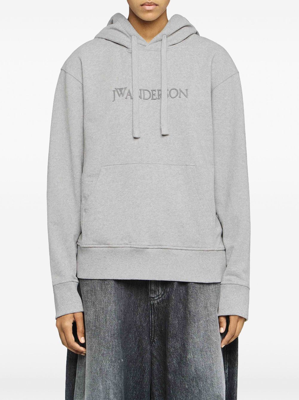 JW Anderson logo-embroidered hoodie Women