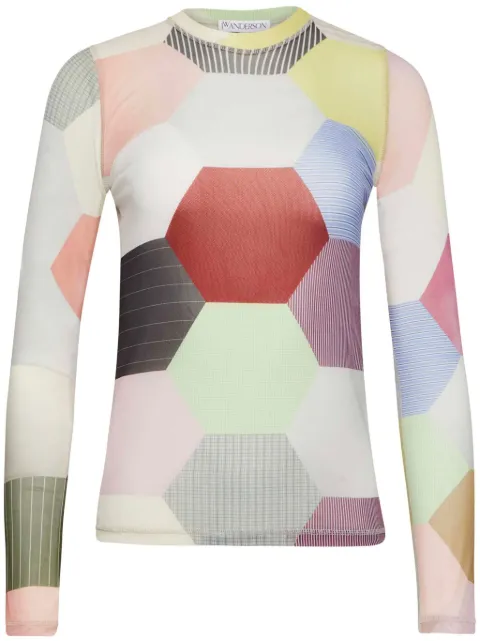JW Anderson patchwork-print T-shirt