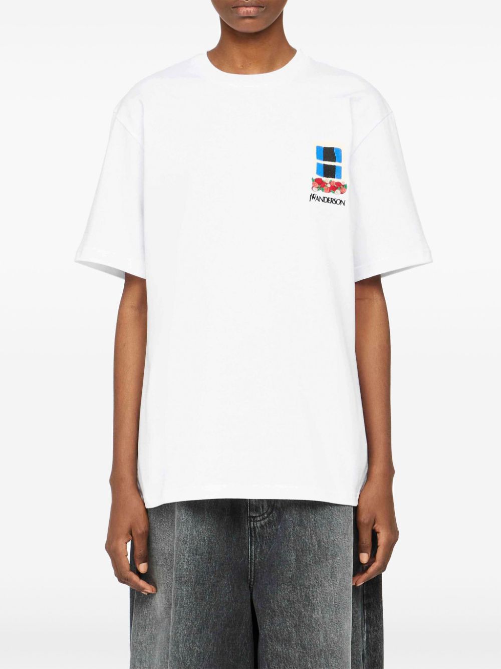 JW Anderson window-embroidered T-shirt Women