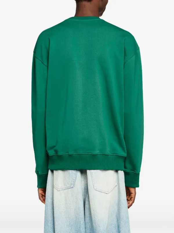 JW Anderson logo-embroidered Sweatshirt | Green | FARFETCH JO