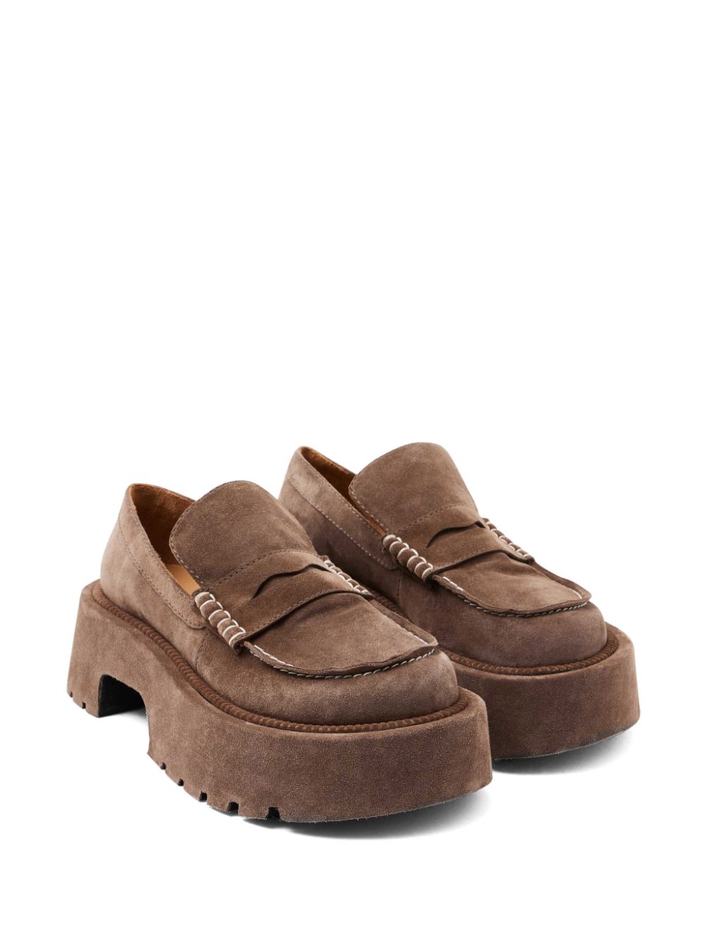 JW Anderson 50 mm loafers met plateauzool - Bruin