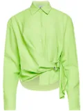 JW Anderson draped twisted shirt - Green