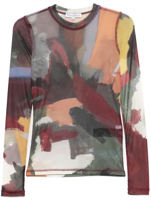T-shirt à imprimé abstrait - JW Anderson - Modalova