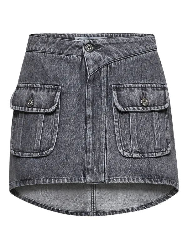 JW Anderson Patch-pocket Mini Skirt in Grey