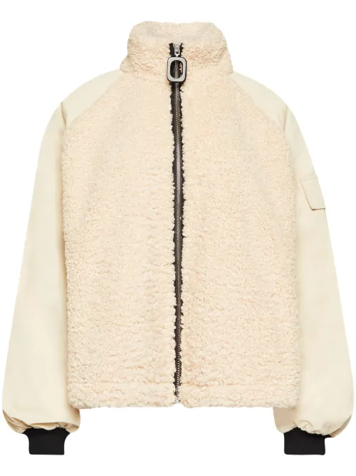 Veste zippée en polaire à empiècements - JW Anderson - Modalova