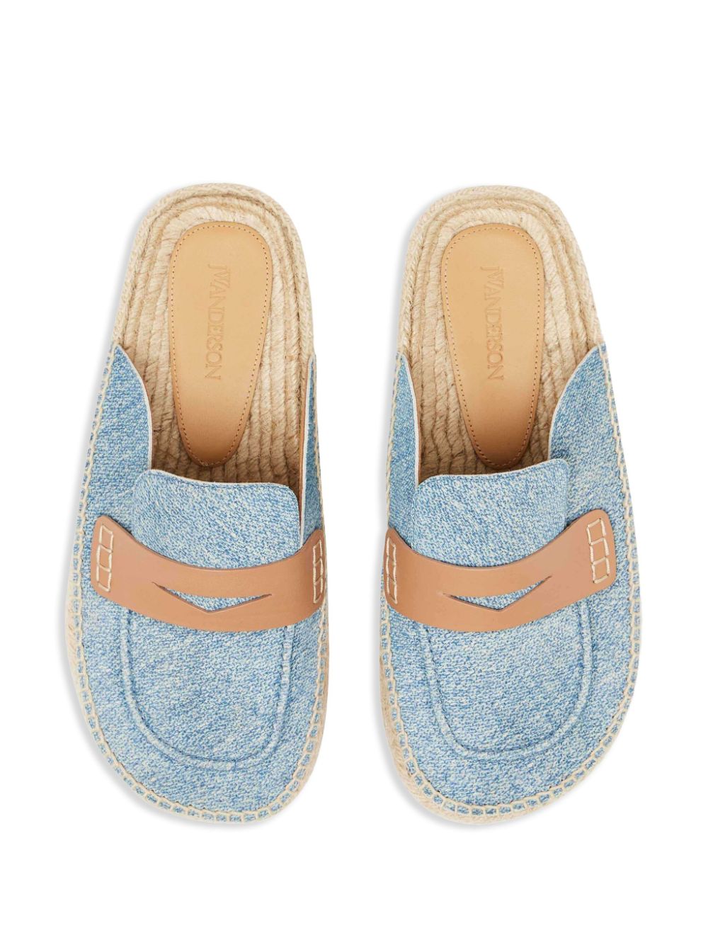 JW Anderson Denim loafer muiltjes Blauw