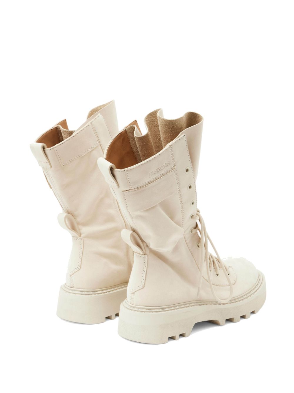 JW Anderson Combat leren laarzen Beige