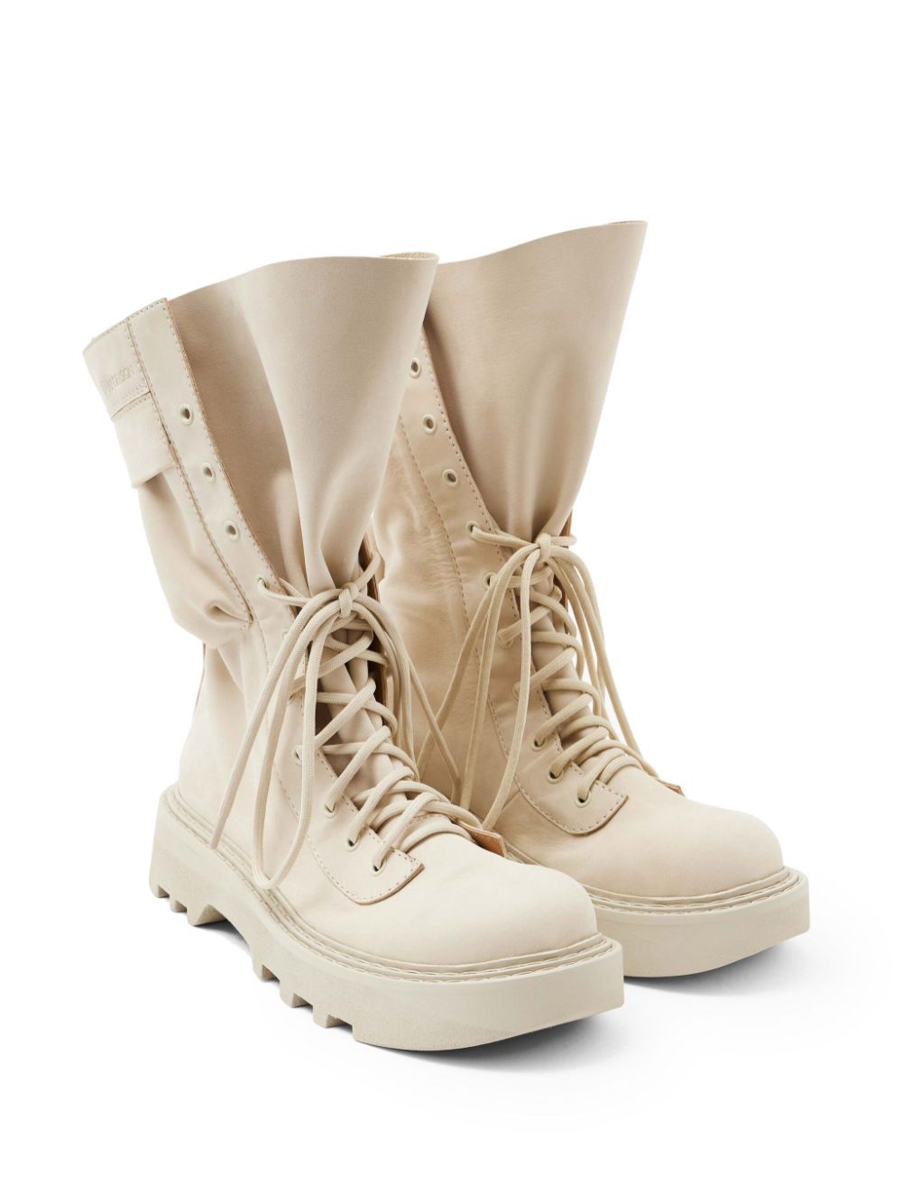 JW Anderson Combat leren laarzen - Beige