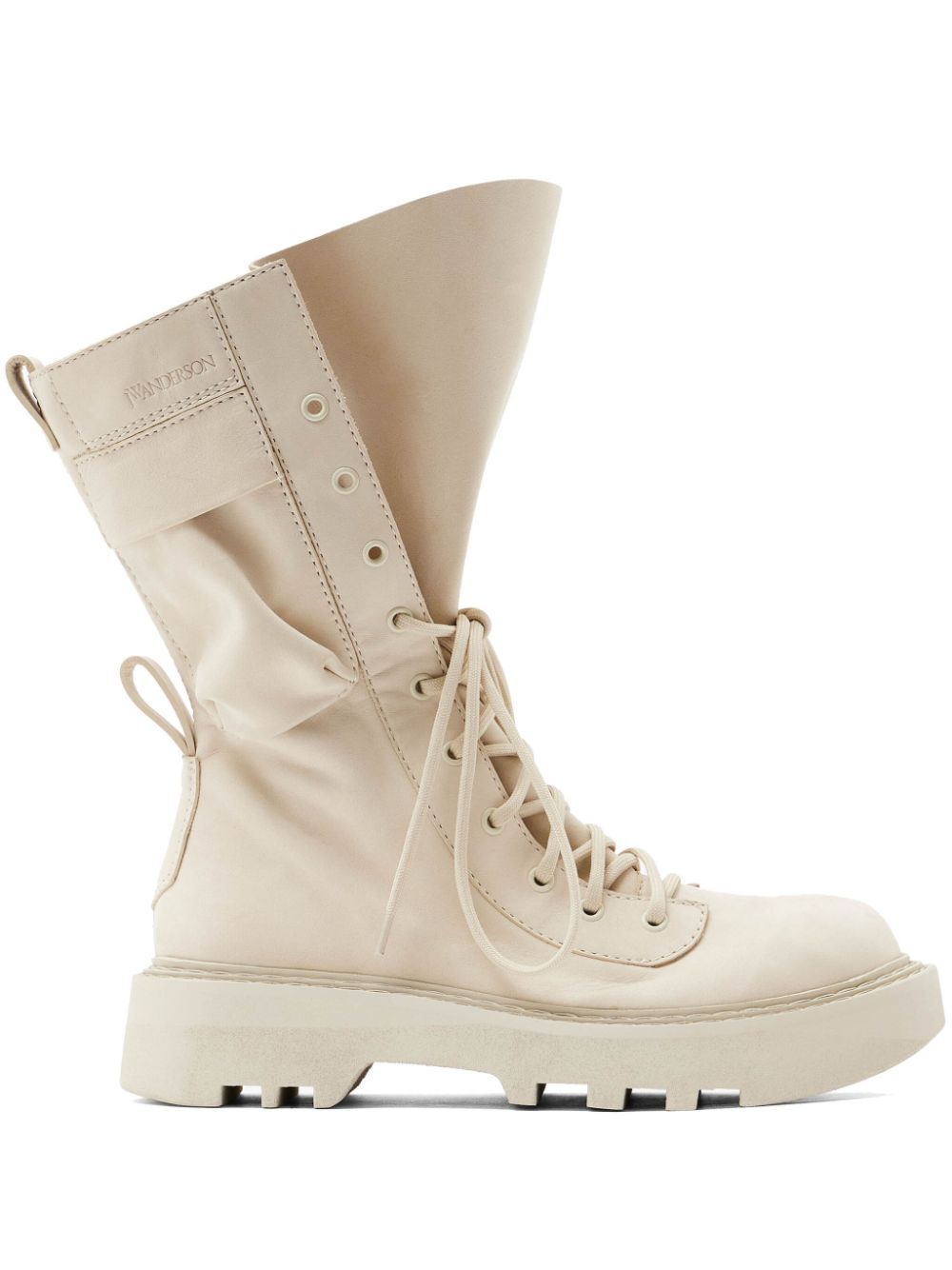 JW Anderson Combat leren laarzen Beige