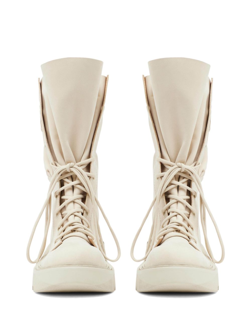 JW Anderson Combat leren laarzen Beige