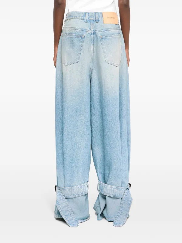 JW Anderson バックル ジーンズ | ブルー | FARFETCH JP