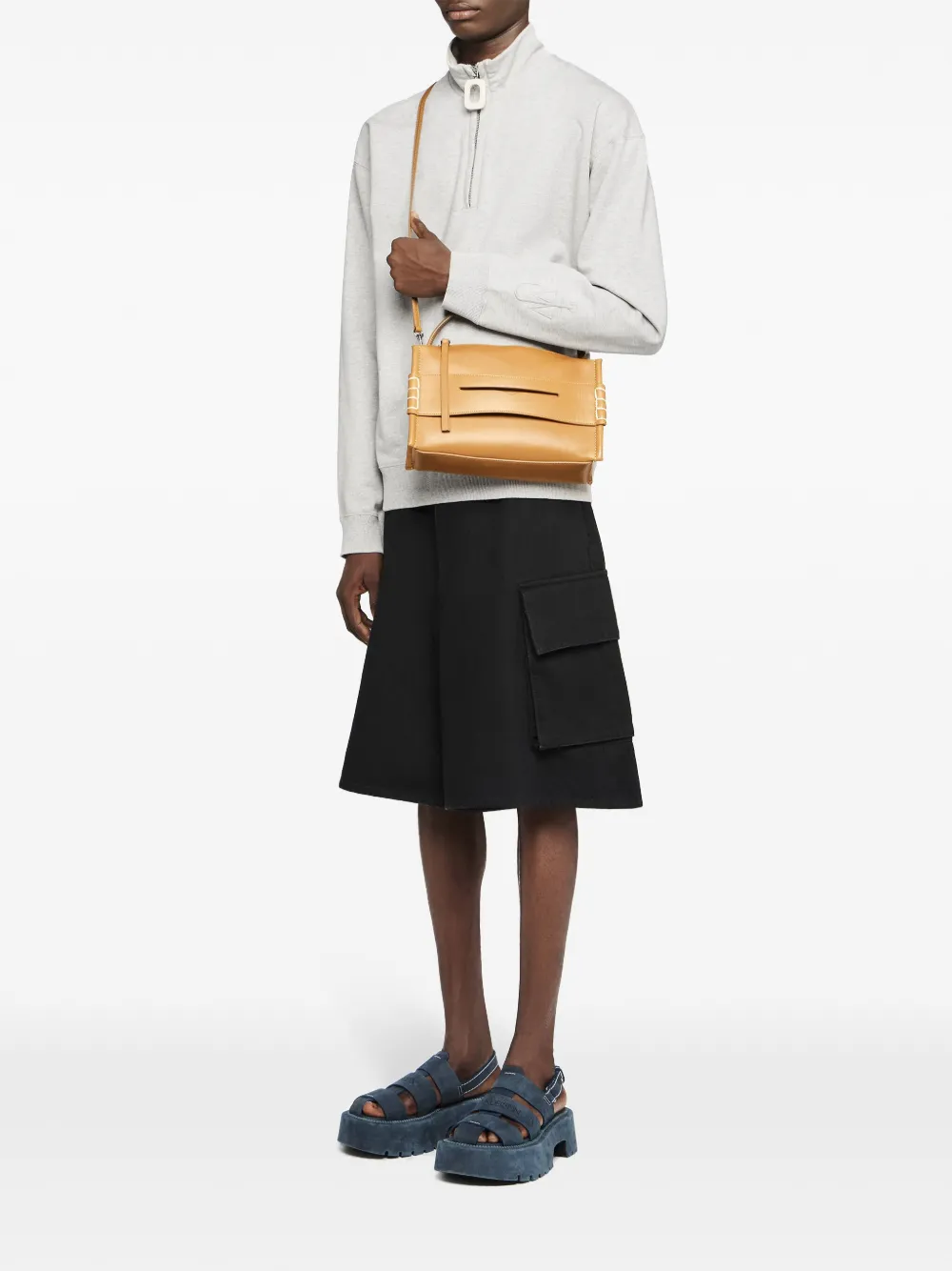 jwanderson JW Anderson Sweater met halve rits - Grijs