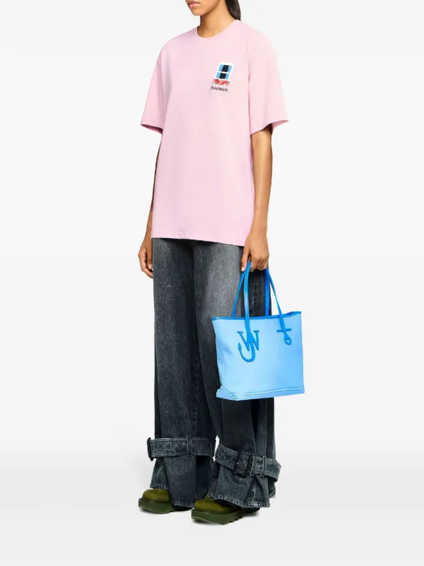 【関税込み】JW Anderson ピンク Window Embroidered Tシャツ JW Anderson window-embroidered T-shirt | Pink | FARFETCH JO