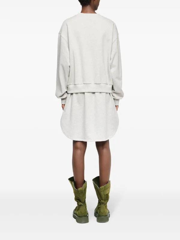 JW Anderson Layered Sweatshirt Dress | Grey | FARFETCH