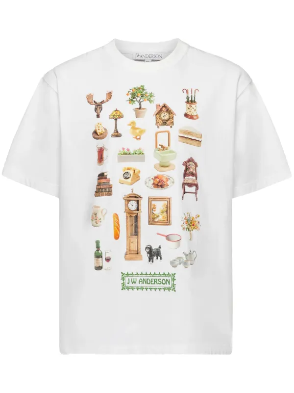 JW ANDERSON マンツマンTシャツ JW Anderson Diorama Tシャツ | ホワイト | FARFETCH JP