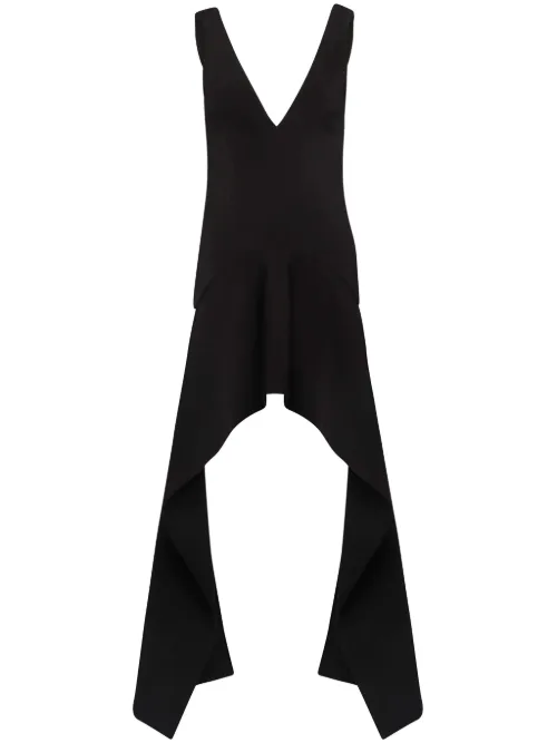 Robe courte drapée à col v - JW Anderson - Modalova