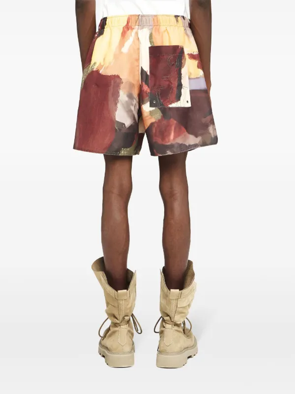 JW Anderson abstract-print Swim Shorts | Red | FARFETCH JO