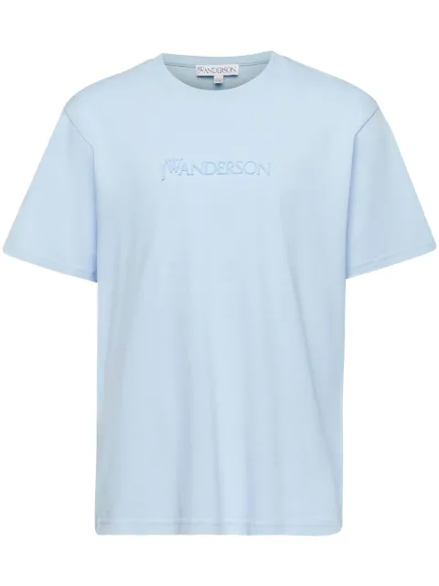 JW Anderson logo-embroidered cotton shirt