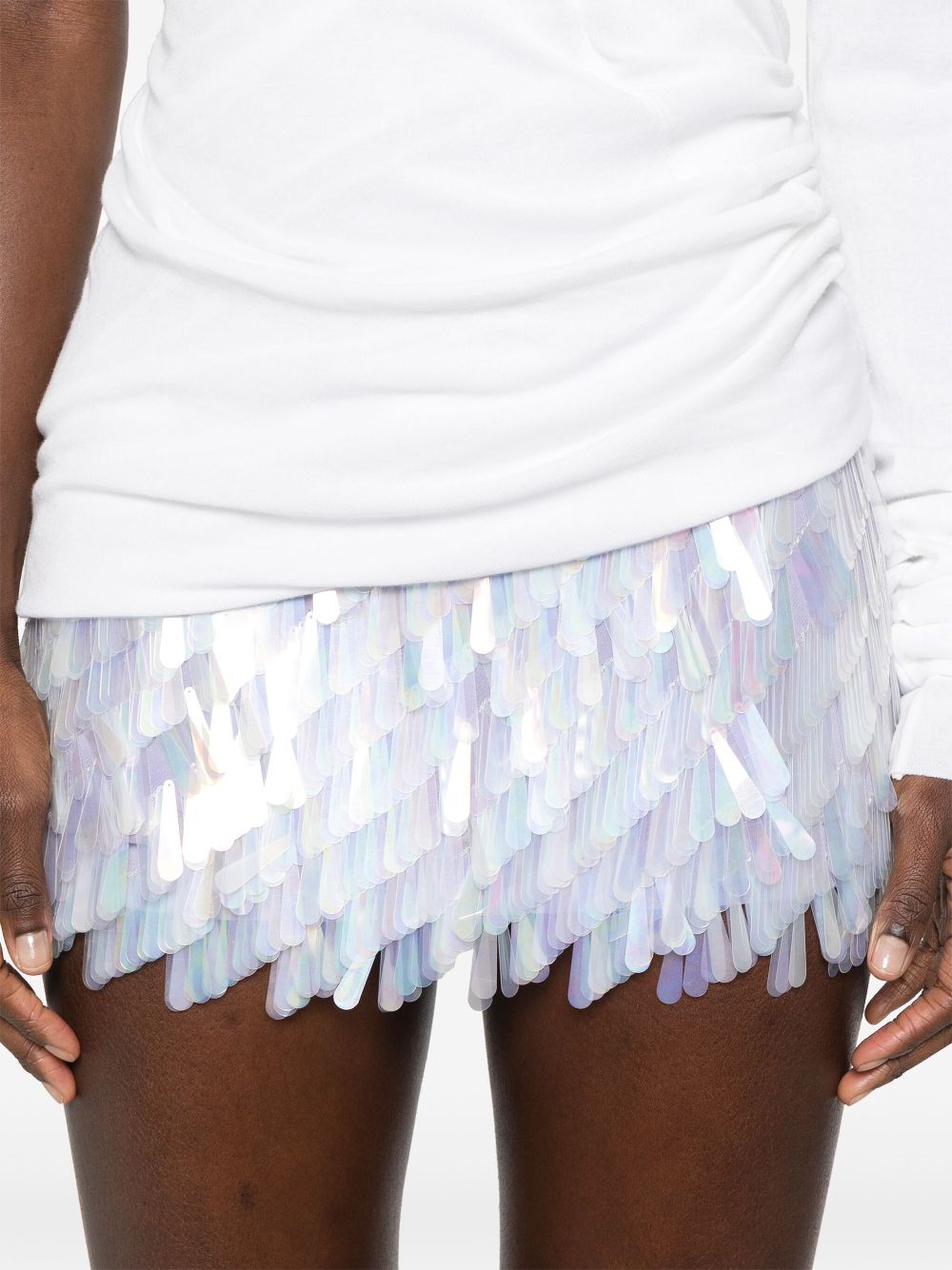 Buy cheap The Attico Opalescent mini skirt Women