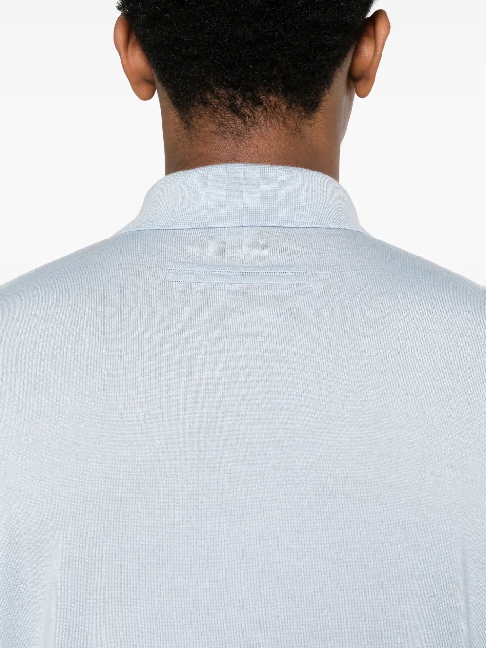 Zegna Kasjmier poloshirt Blauw