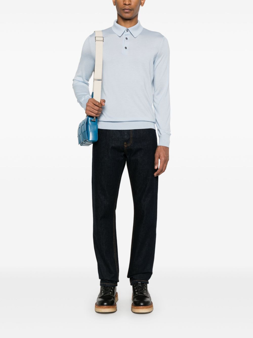 Zegna Kasjmier poloshirt - Blauw