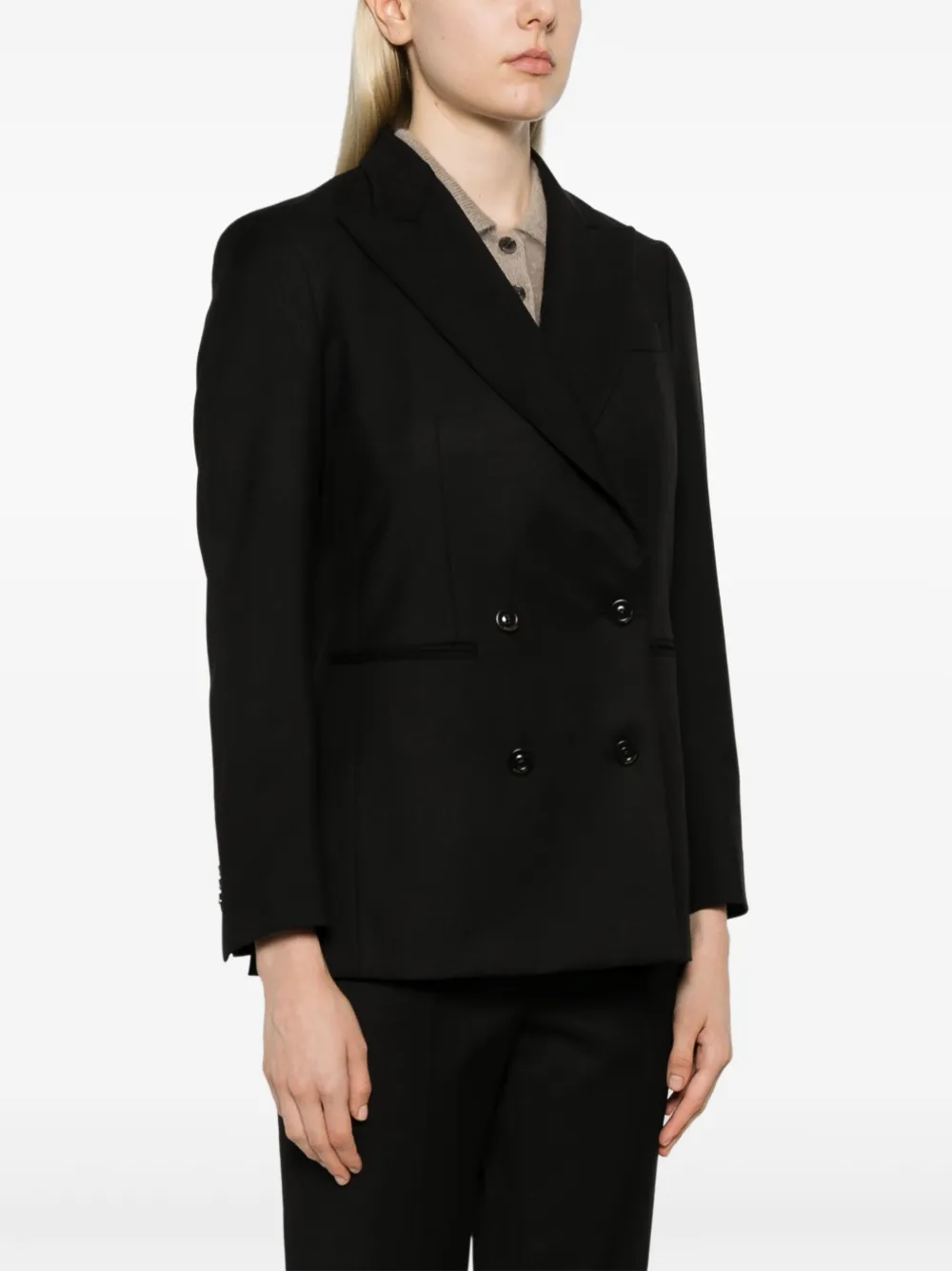 Boglioli Blazer met dubbele rij knopen Zwart