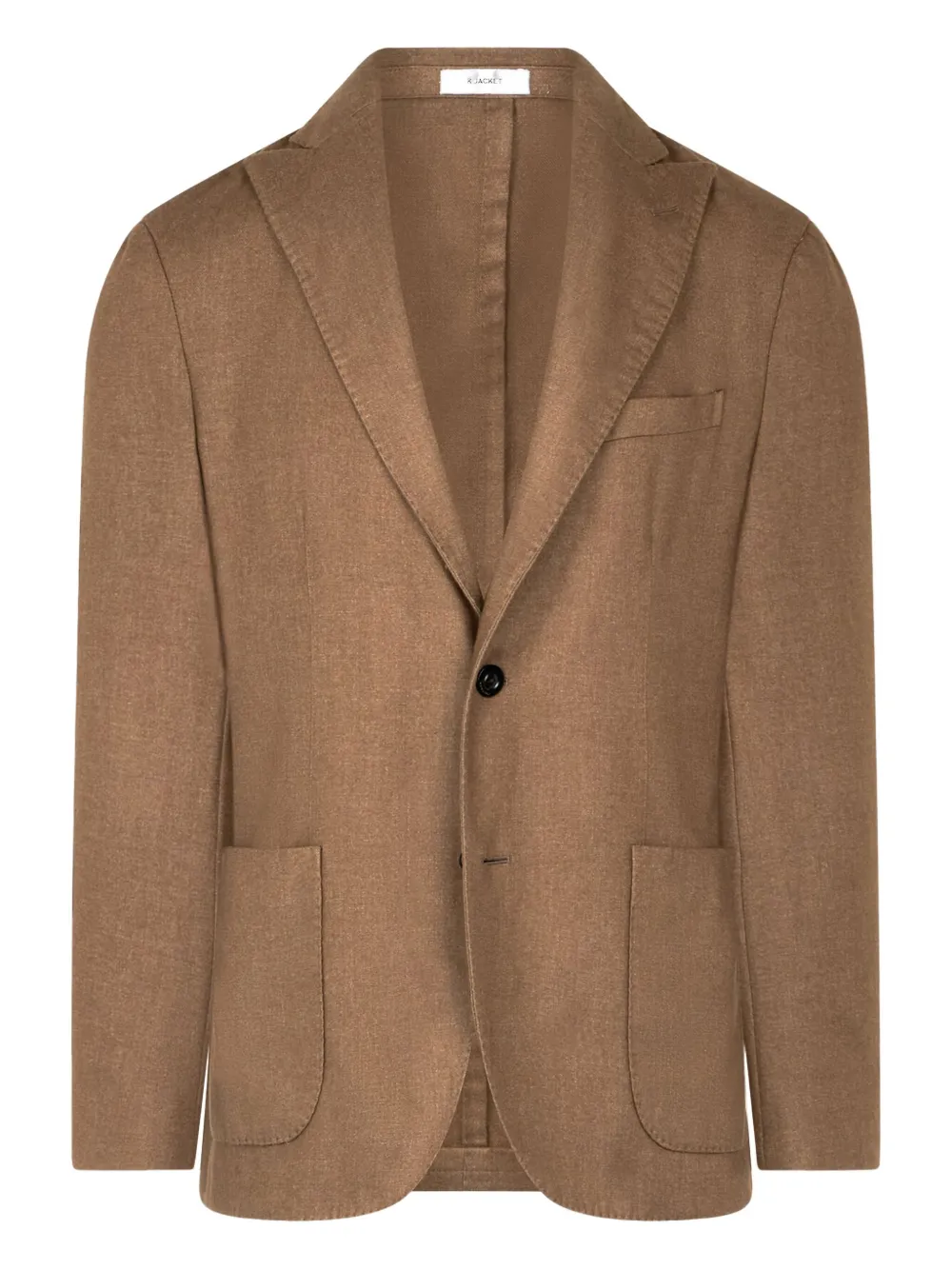 Boglioli patch-pocket single-breasted blazer | Brown | Image 1