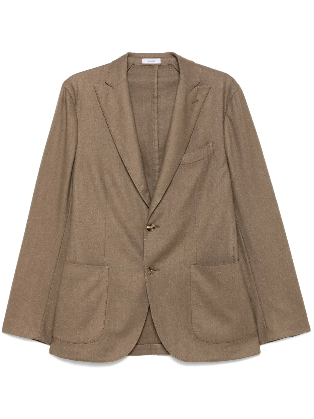 Boglioli patch-pocket single-breasted blazer | Brown | Image 1