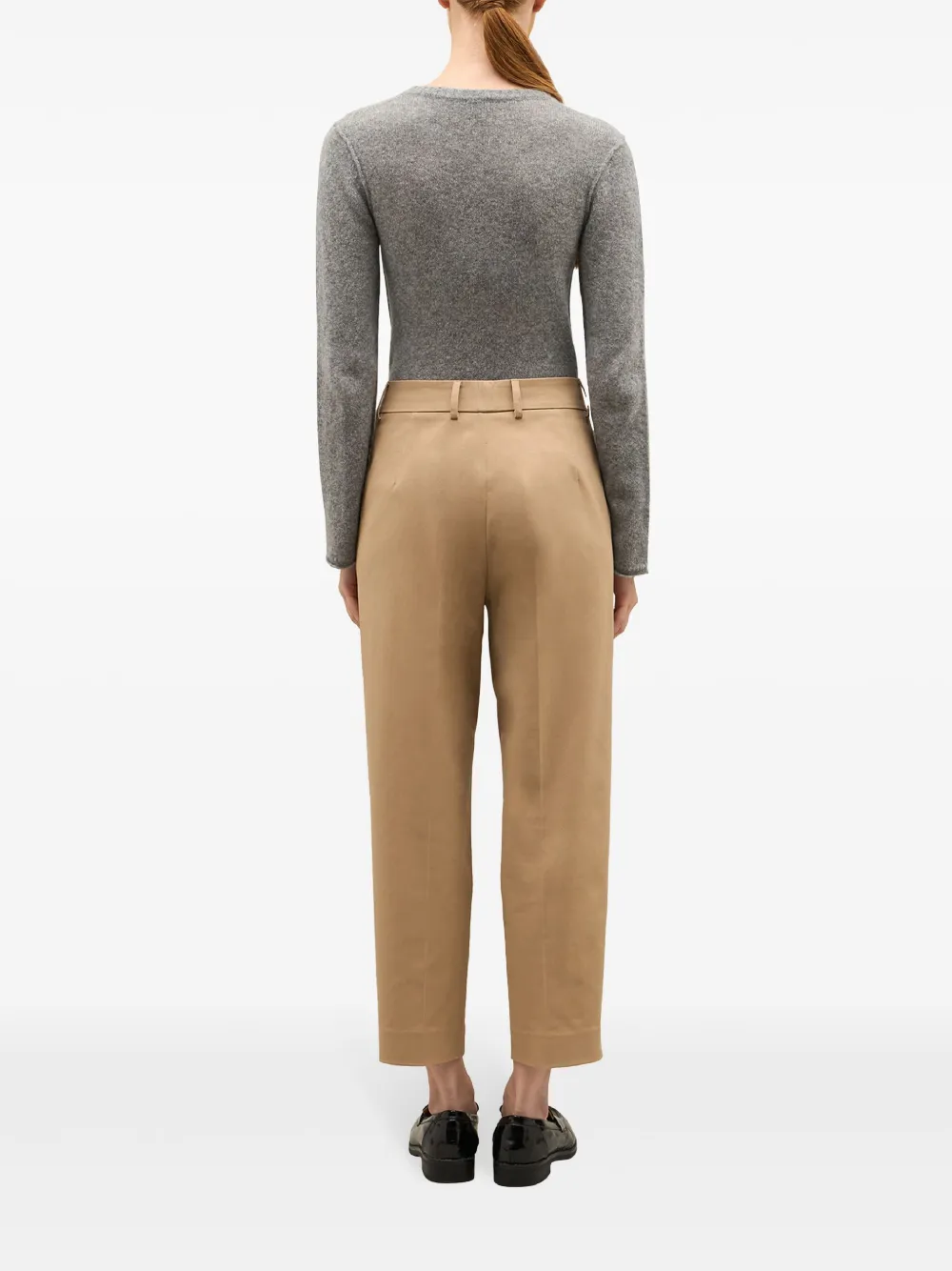 Shop Boglioli Tapered Trousers In Neutrals