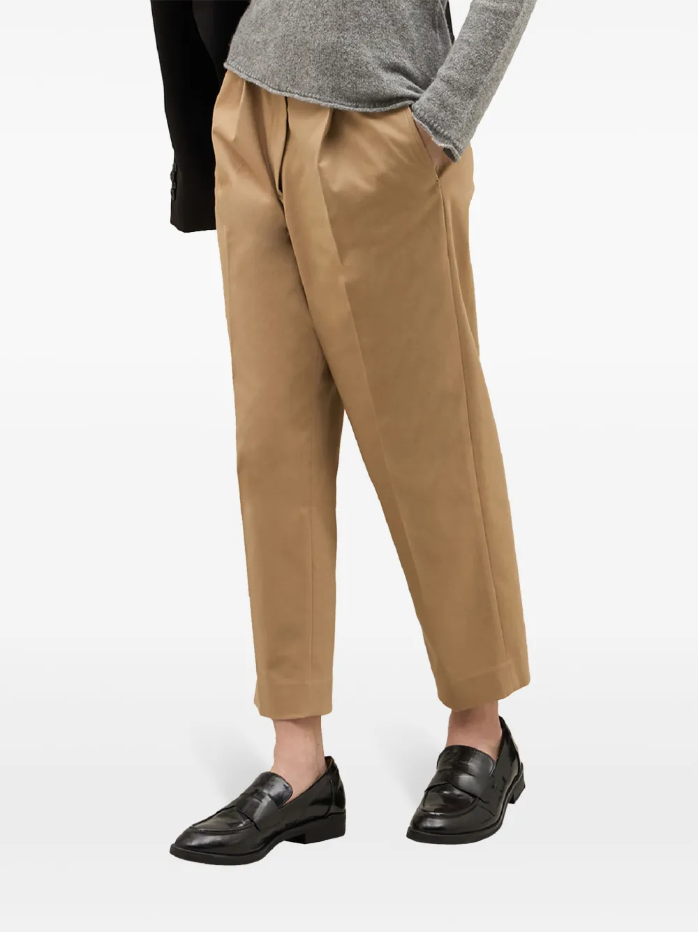 Boglioli Broek met toelopende pijpen - Beige