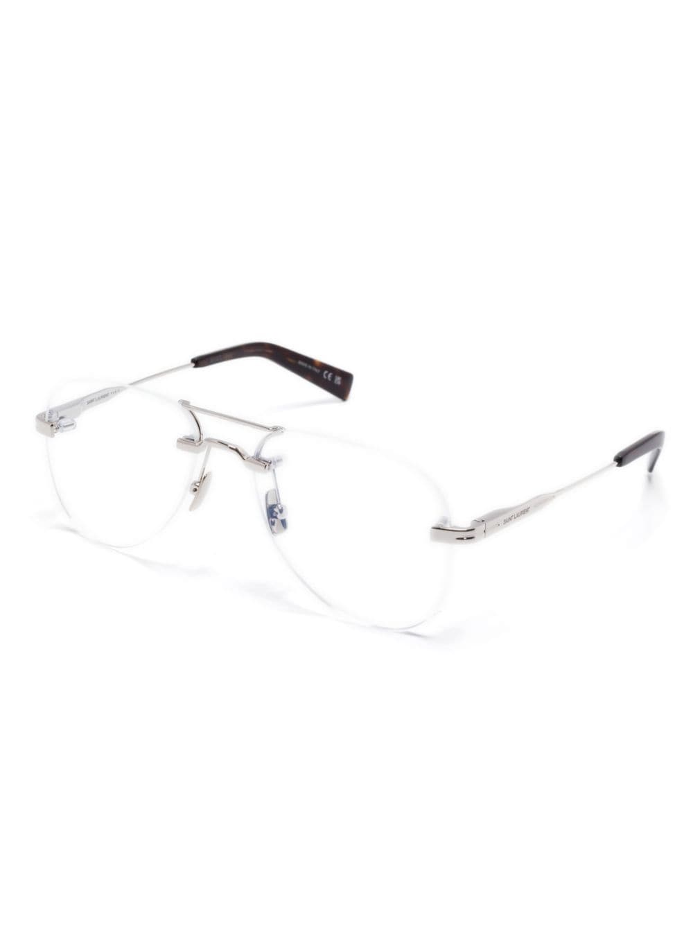 Shop Saint Laurent Sl745 Glasses In Grey