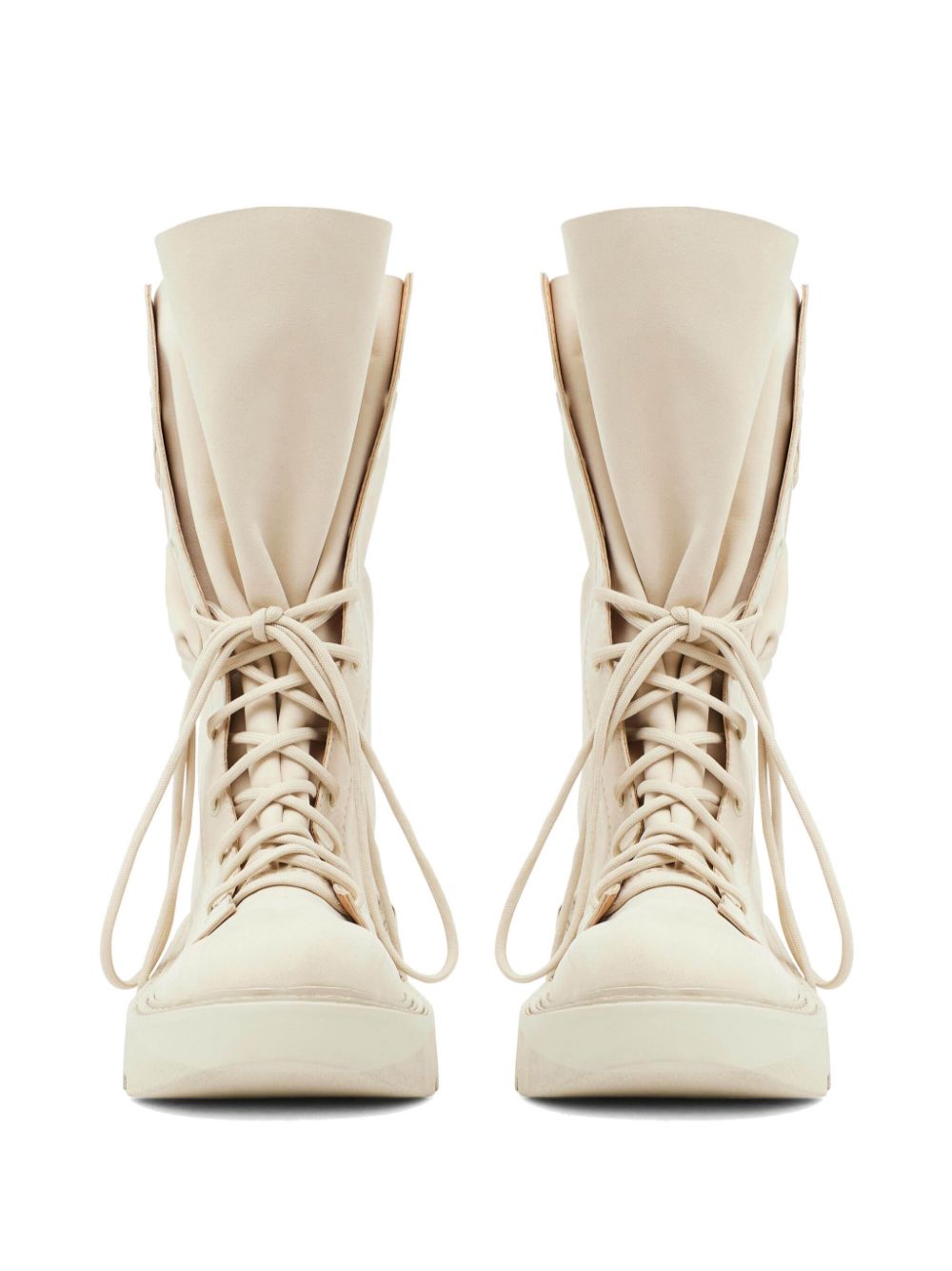 JW Anderson Combat leren laarzen Wit