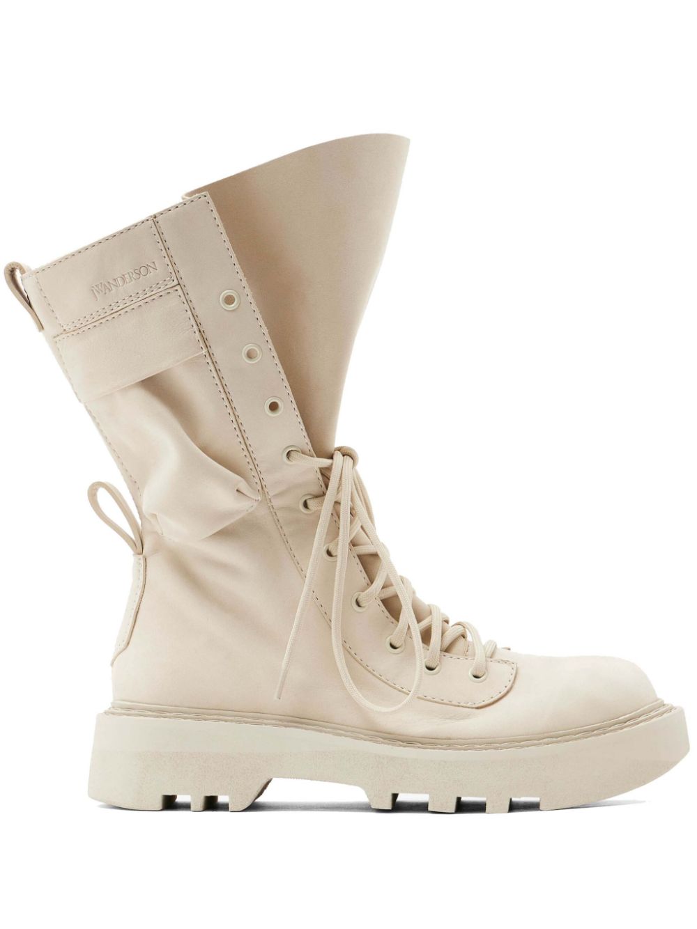 JW Anderson Combat leren laarzen Wit