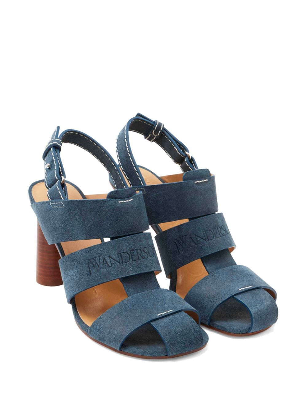 JW Anderson Suède sandalen met hak - Blauw