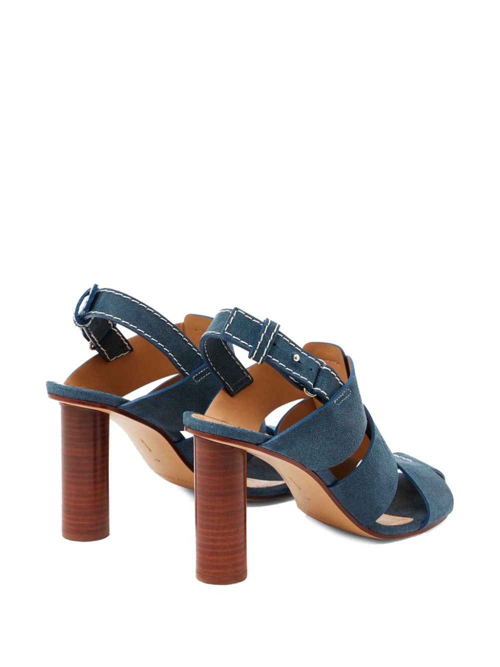 JW Anderson Suède sandalen met hak Blauw