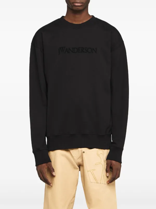 JW Anderson ロゴ スウェットシャツ | ブラック | FARFETCH JP