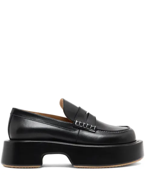 JW Anderson mocassins en cuir à plateforme