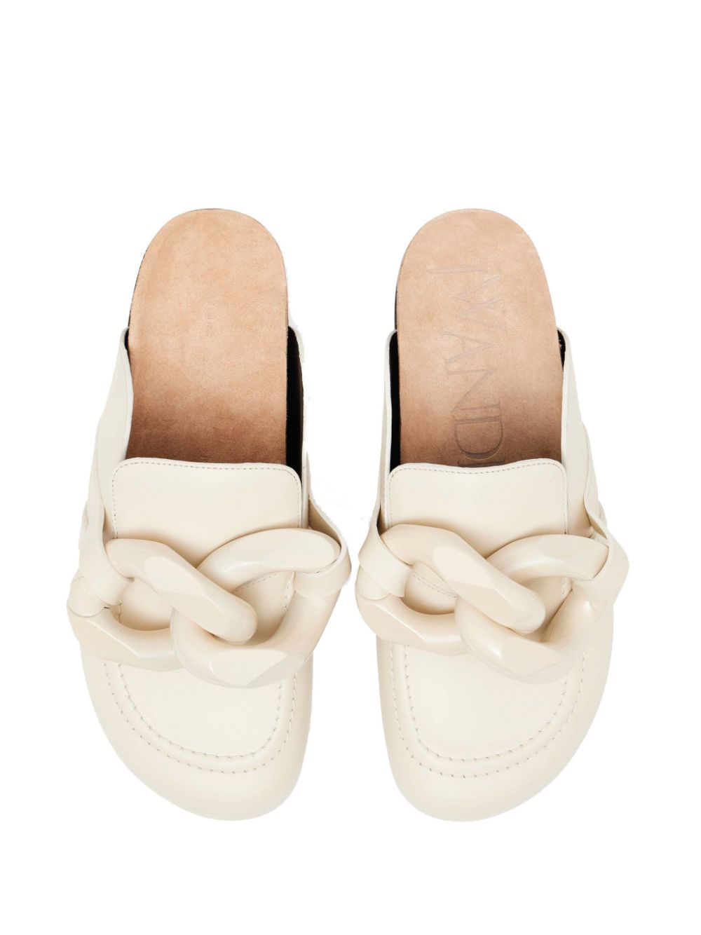 JW Anderson chain leather mules Neutrals