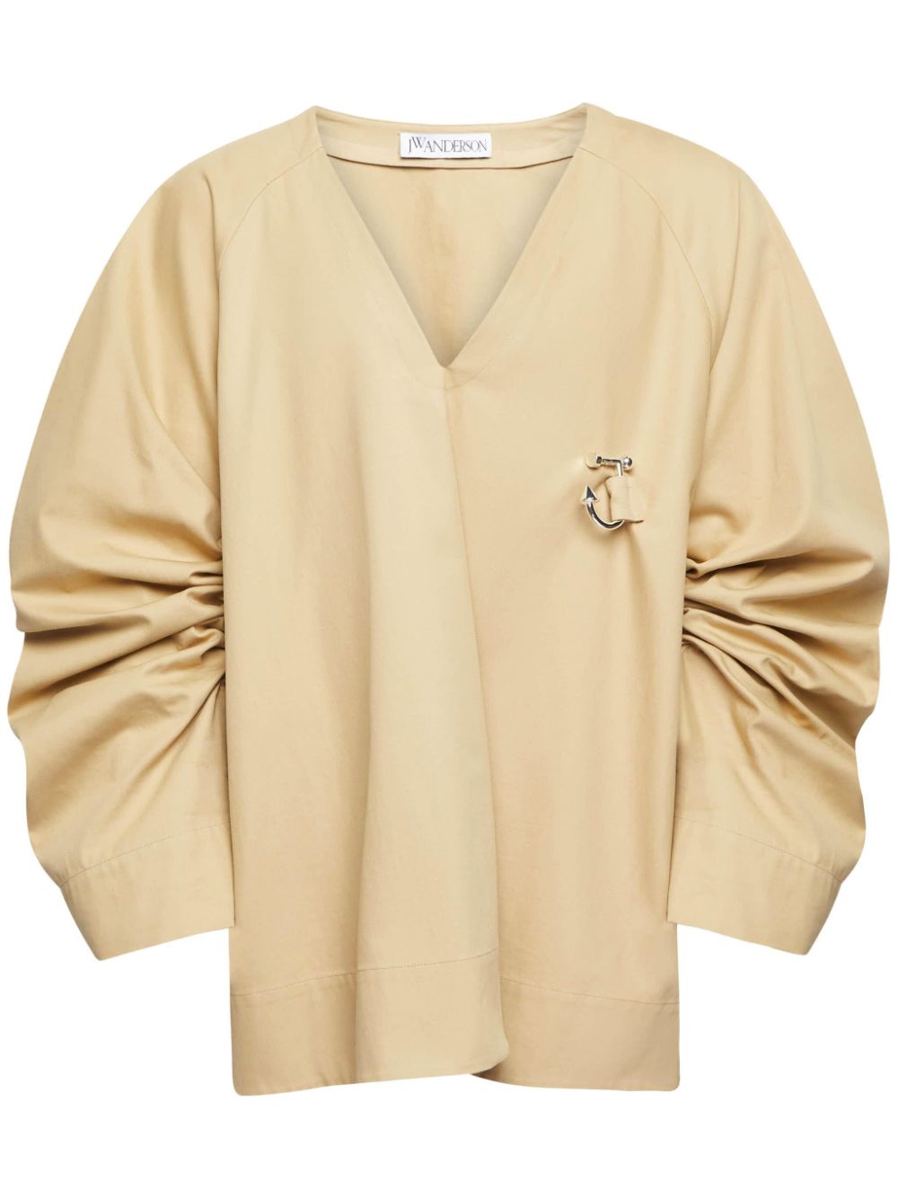 JW Anderson oversized cotton shirt - Neutrals