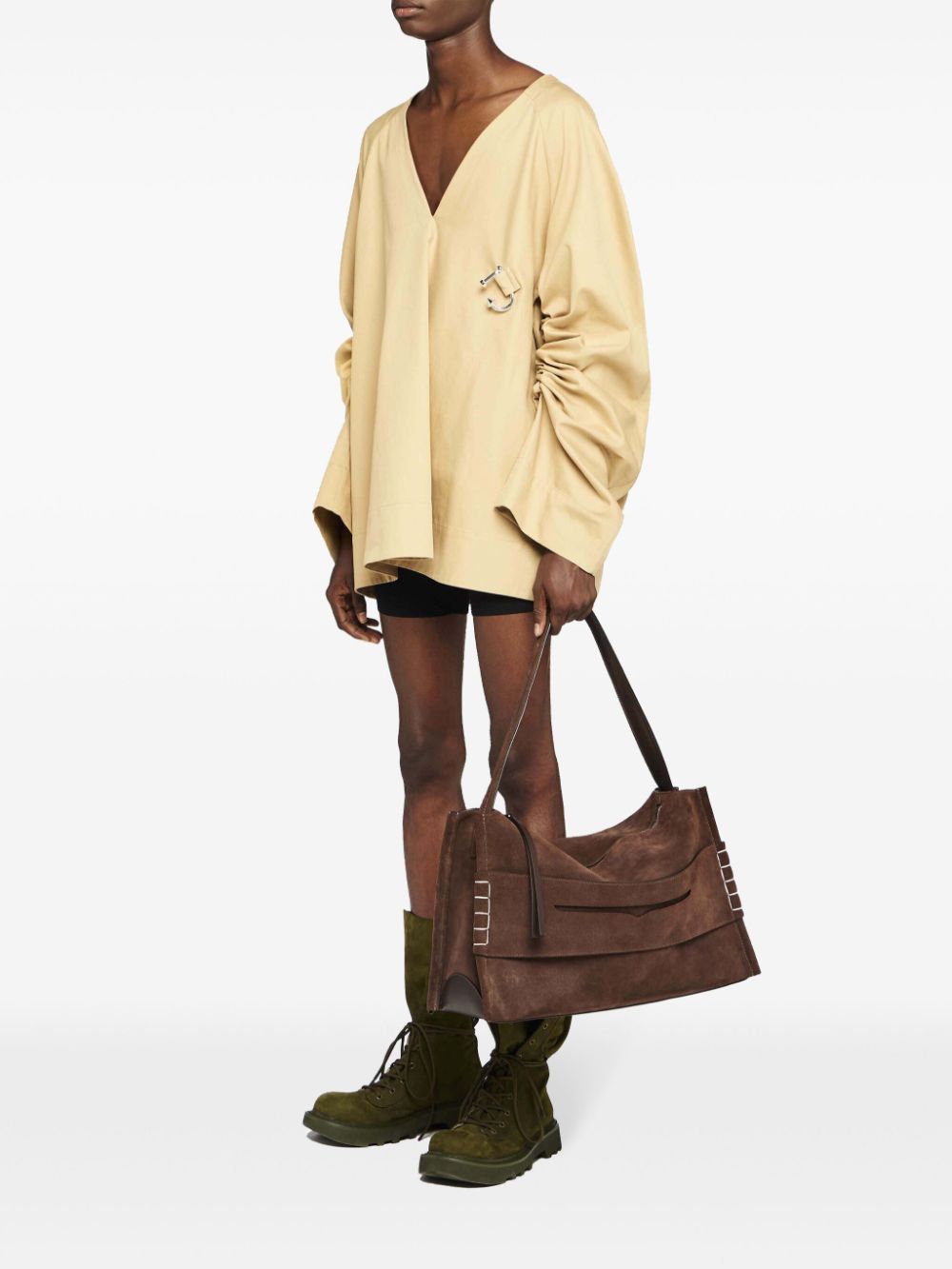 JW Anderson Oversized overhemd - Beige