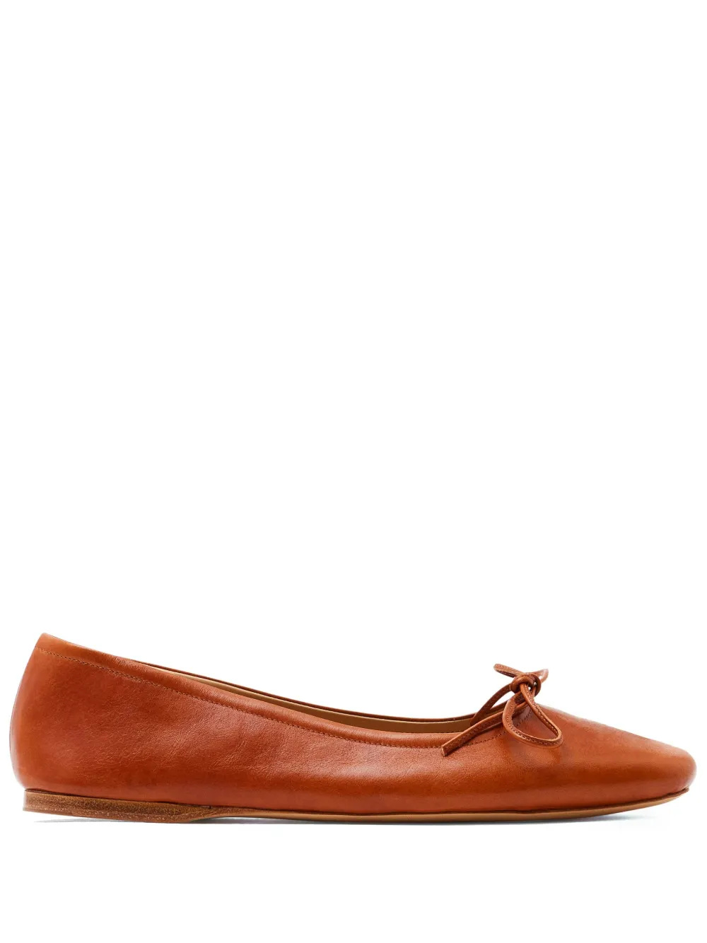 JW Anderson Leren ballerina's met ronde neus Bruin