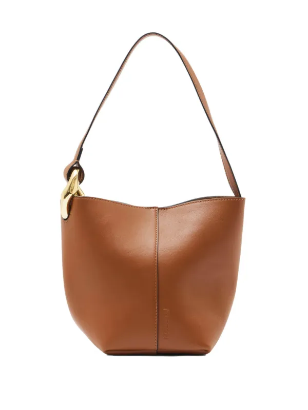 JW Anderson Small Corner Bucket Bag Brown FARFETCH BH