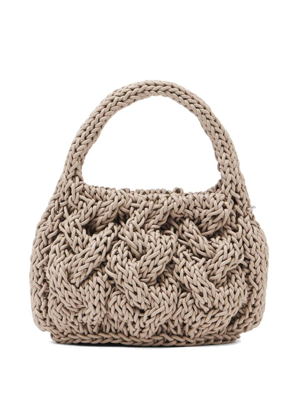 JW Anderson Kleine kabelgebreide shopper - Beige