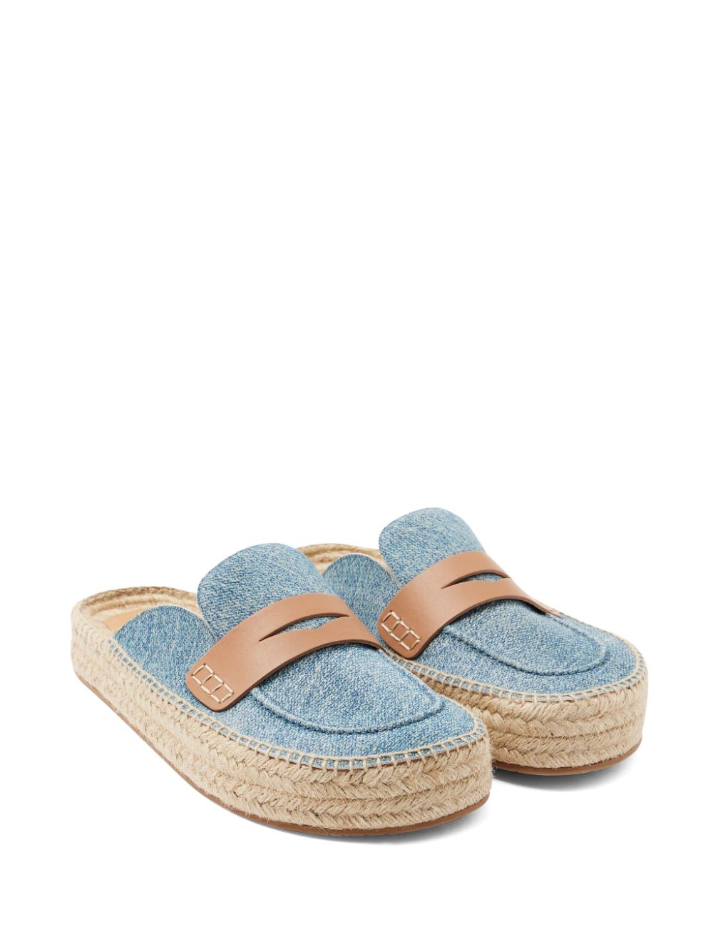 JW Anderson Suède espadrilles met plateauzool Blauw