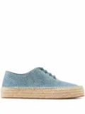 JW Anderson platform suede espadrilles - Blue