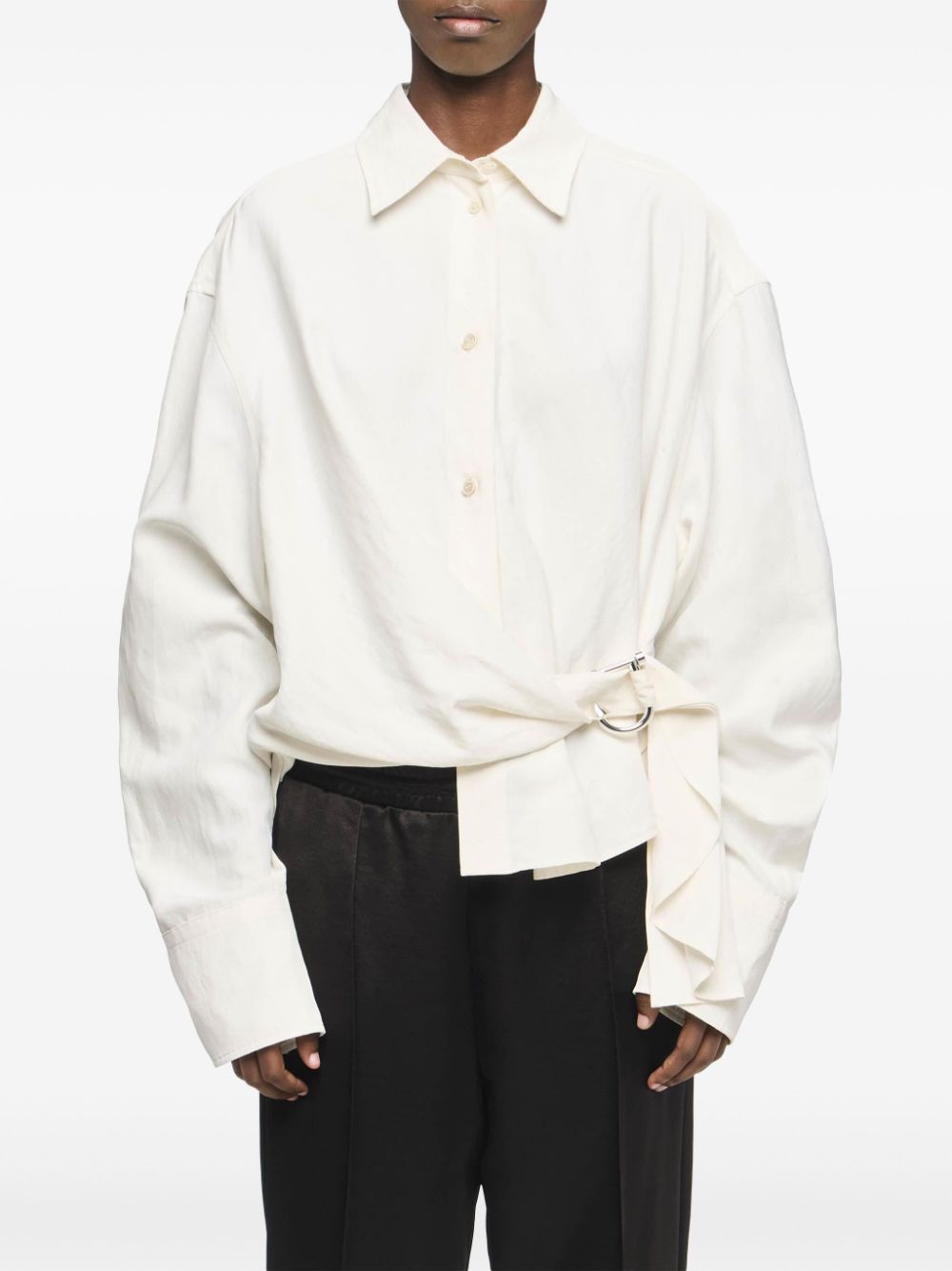 JW Anderson draped twisted shirt Women