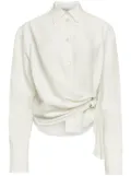 JW Anderson draped twisted shirt - White